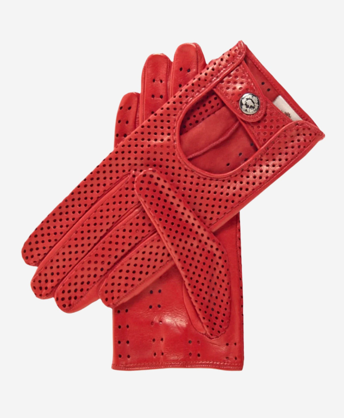 CD4466 (red) - Women’s Italian ventilated leather driving gloves — photo 1 of 7