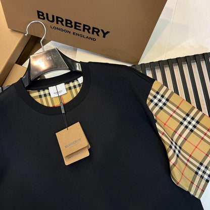 Burberry T-Shirt Without Collar 'Black & Beige'