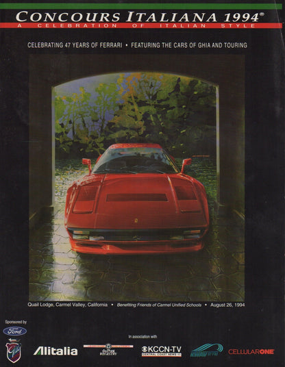 Concours Italiana 1994 Program - Featuring Ghia & Touring
