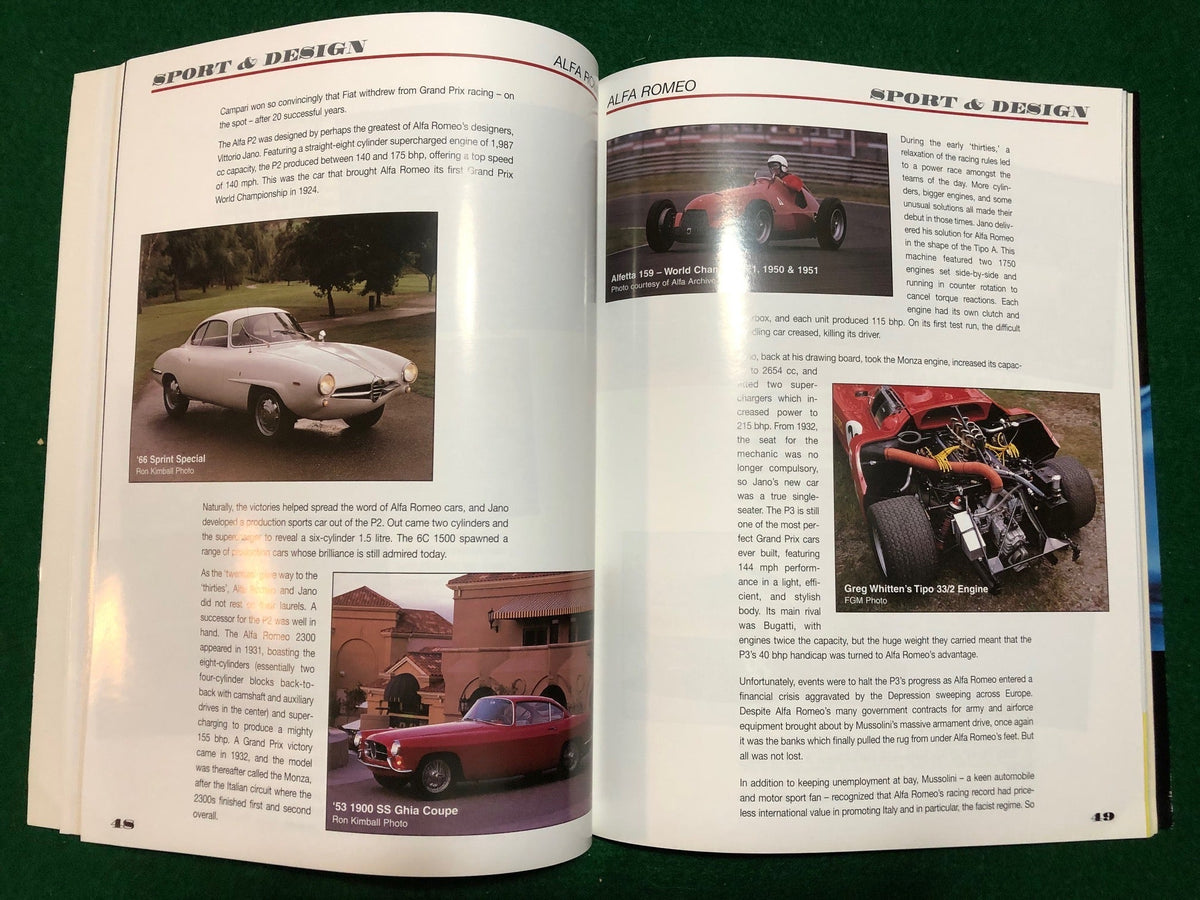 Concours Italiano 1998 Program - Featuring Alfa Romeo