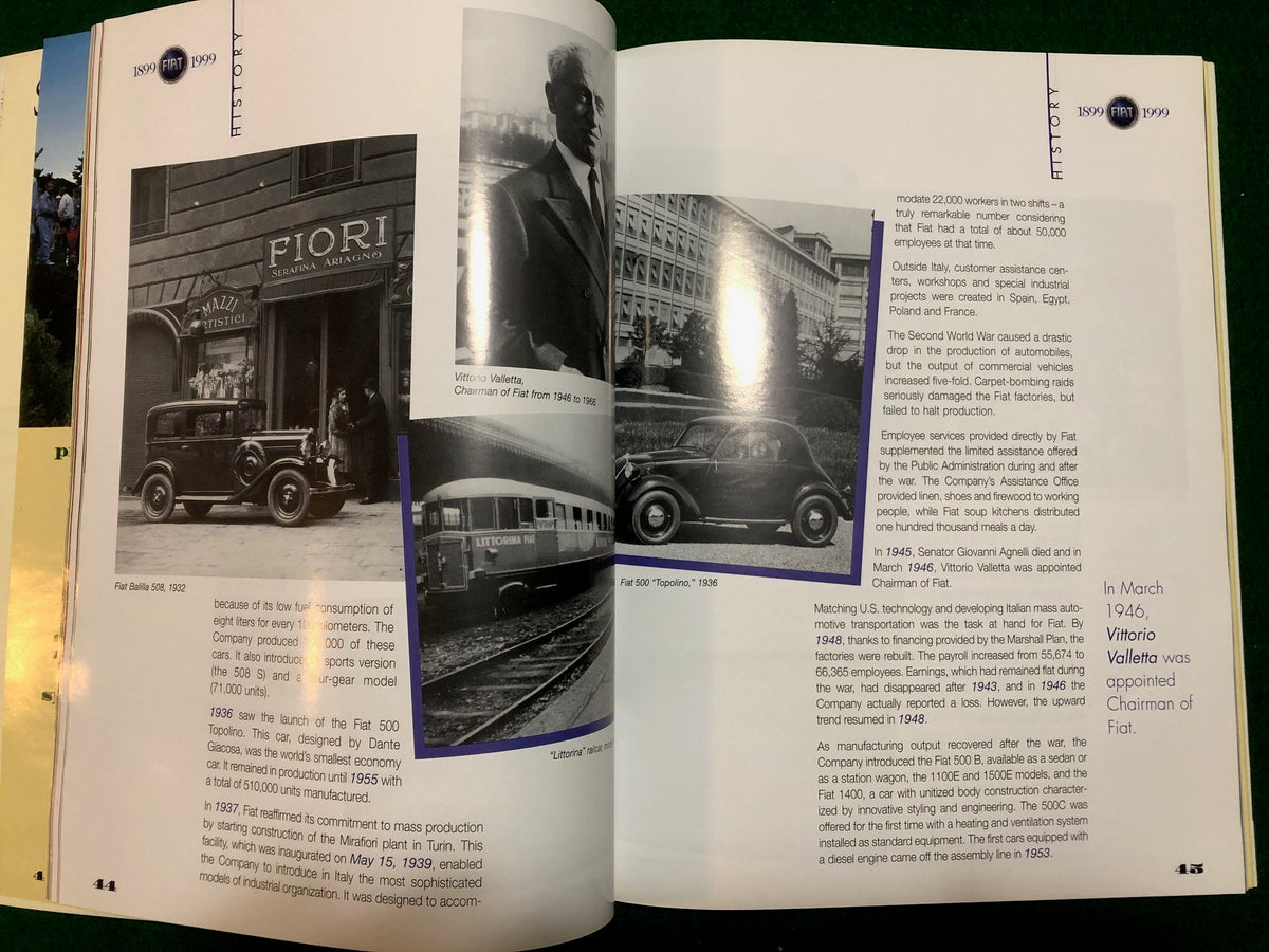 Concorso Italiano 1999 Program - Featuring Fiat