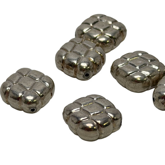 Sterling Silver Diamond Checkerboard Bead 12mm - Premium .925 Silver Spacer