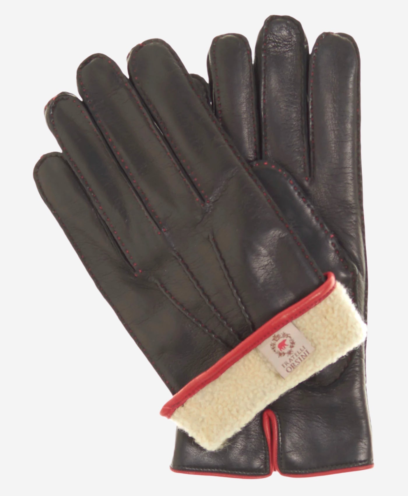 CL3505 (black) - Men’s handsewn Italian lamb shearling winter leather gloves — photo 1 of 8
