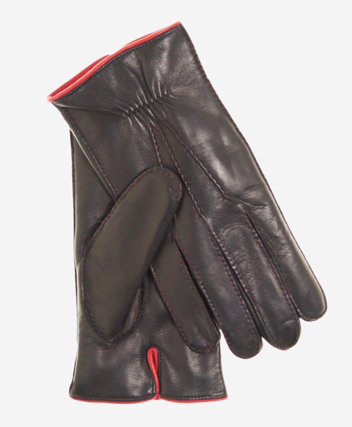 CL3505 (black) - Men’s handsewn Italian lamb shearling winter leather gloves — photo 2 of 8