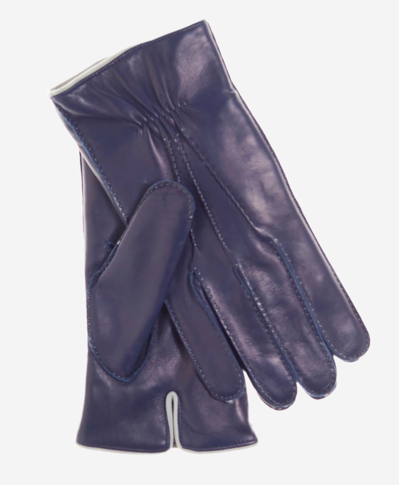 CL3505 (blue) - Men’s handsewn Italian lamb shearling winter leather gloves — photo 1 of 8