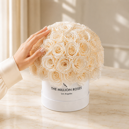 Classic White Superdome Box | White Roses