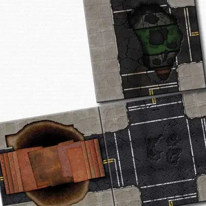 Digital Forge: Collision Course - Disaster Street Modular Terrain Tiles