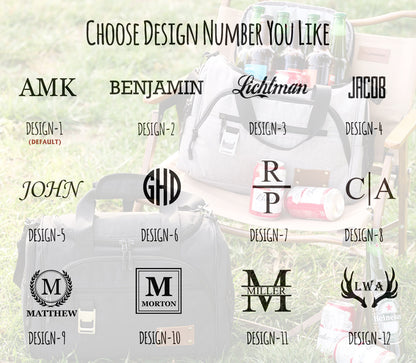 Personalized Carry On Cooler Bag, Groomsmen Gift, Gifts for Men, Custom Golf Beer Cooler, Insulated Lunch Cooler Bag