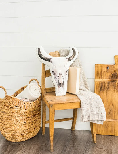 Velvet Cow Skull, College Student Gift, Mother's Day Gift, Christmas Gift