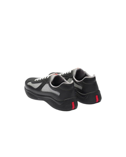Prada America's Cup Soft rubber and bike fabric sneakers 'Black'