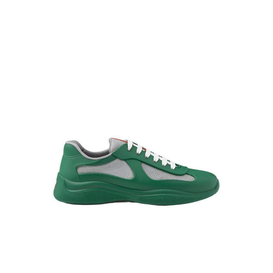 Prada America's Cup Soft rubber and bike fabric sneakers 'Green'
