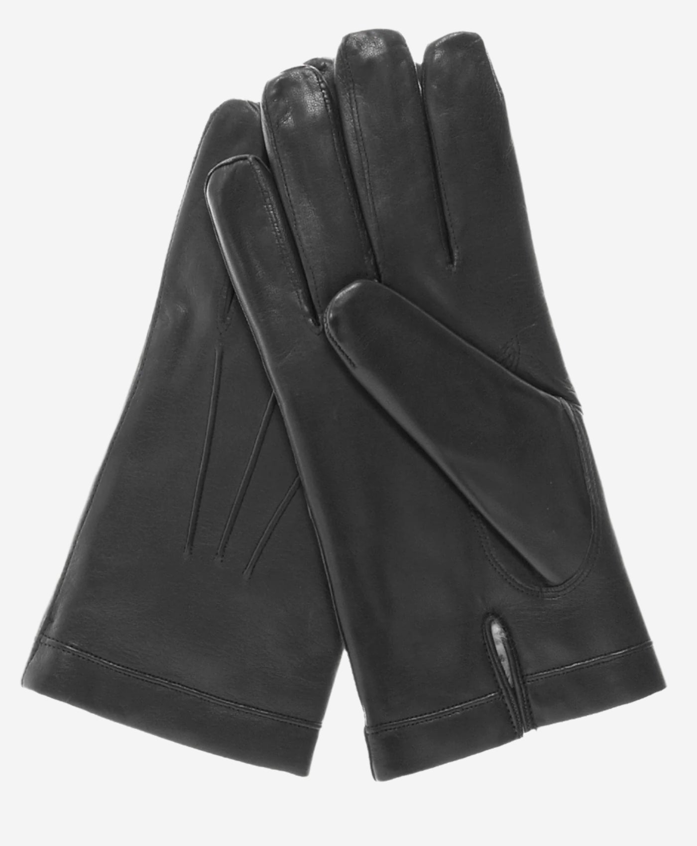 CR3303 (black) - Men’s Italian rabbit fur gloves with longer fingers — photo 2 of 7