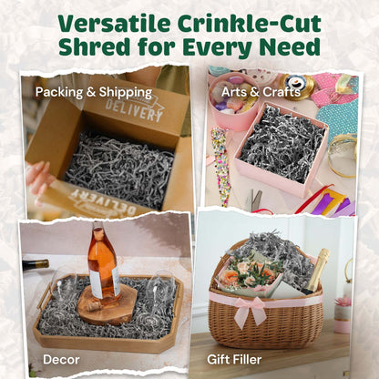 Crinkle Paper 10LB Gray