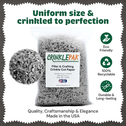 Crinkle Paper 10LB Gray