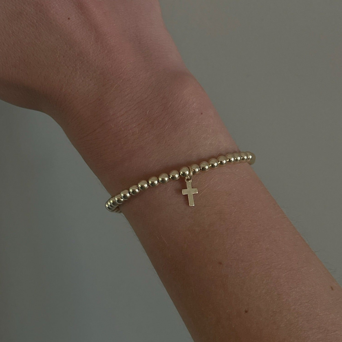 cross juno bracelet (4mm)