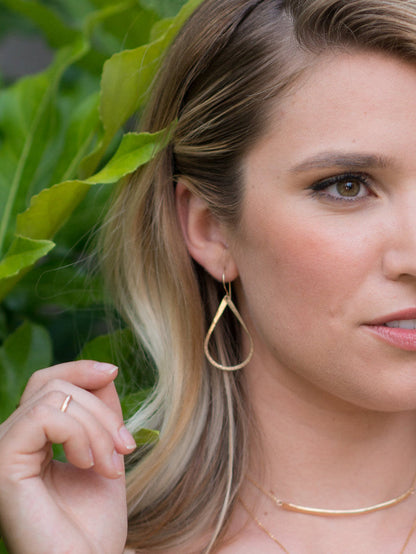 Teardrop Hoops