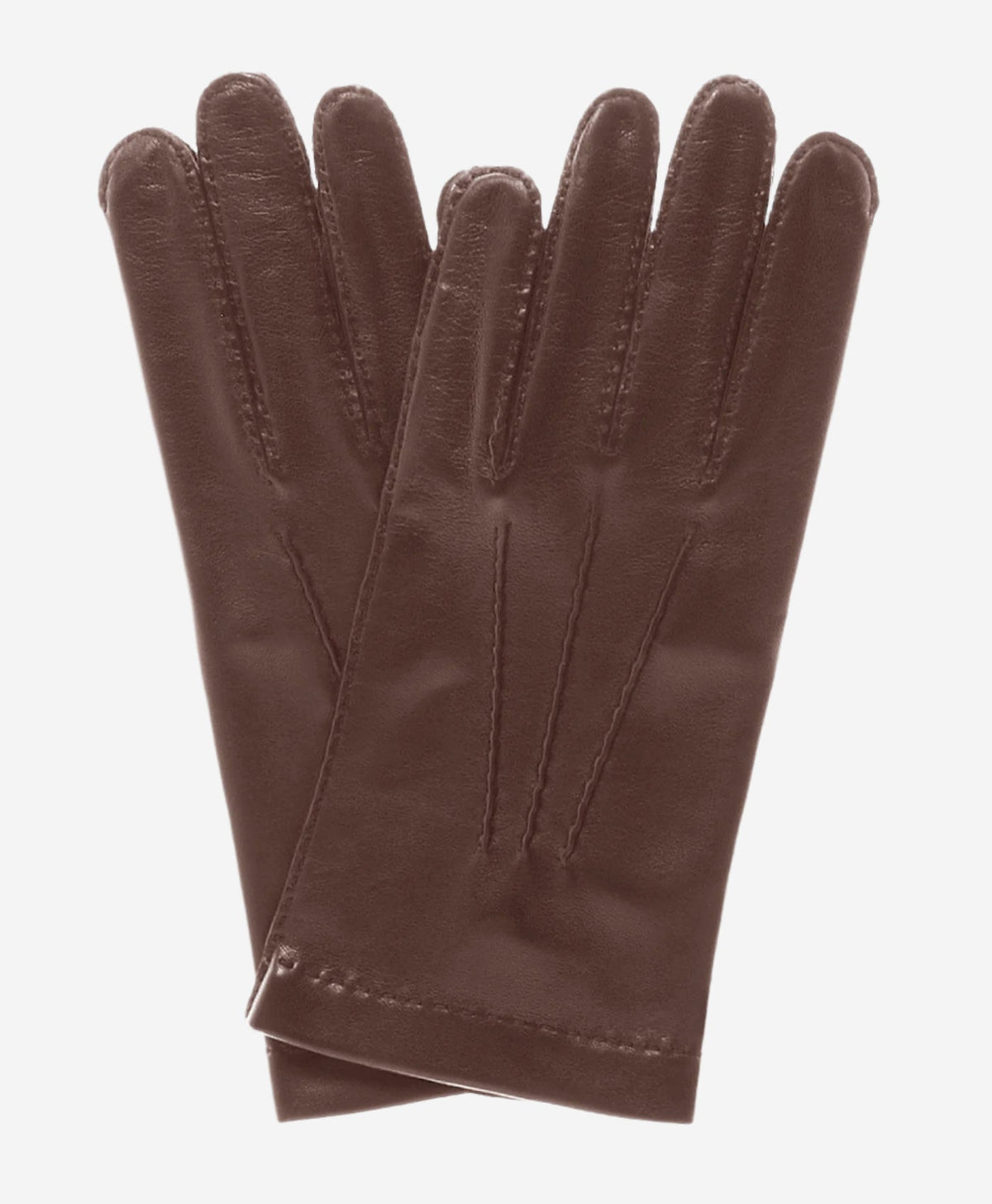 CS1003 (brown) - Men’s Italian handsewn silk lined leather gloves — photo 1 of 7