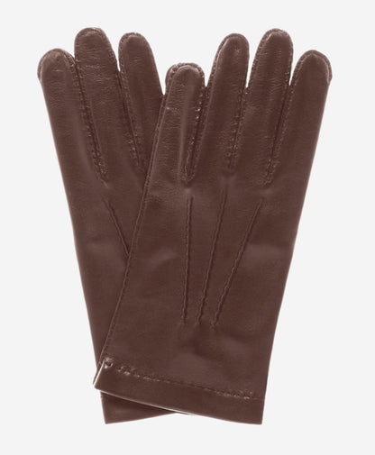 CS1003 (brown) - Men’s Italian handsewn silk lined leather gloves — photo 1 of 7