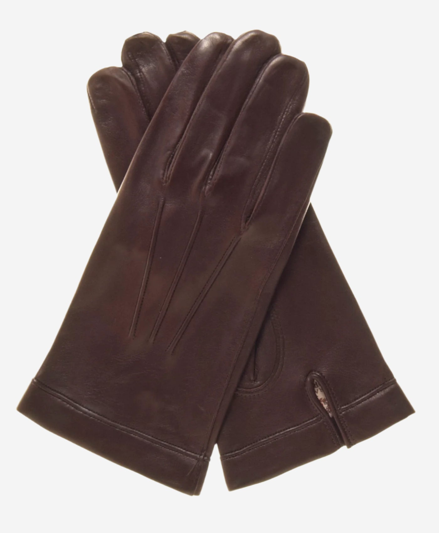 CS3550 (brown) - Men's Italian Silk Lined Lambskin Leather Gloves — photo 1 of 8