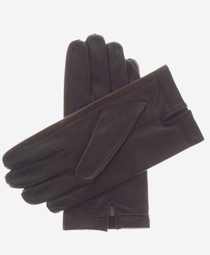 CS3913 (black) - Men's Italian Silk Lined Touchscreen Leather Gloves — photo 2 of 8
