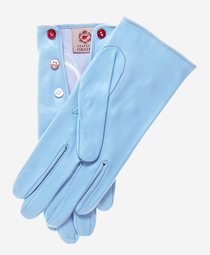 CS4312 (harbor) - Women's Italian Silk Lined Gloves with Buttons — photo 2 of 10