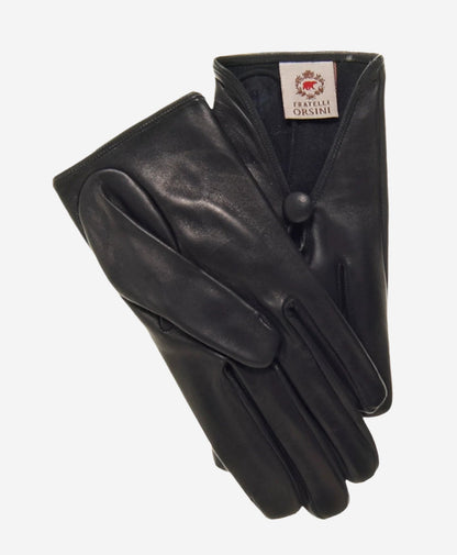 CS4362 (black) - Women's Italian Silk Lined Gloves with Center Button — photo 2 of 8