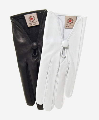 CS4362 (ivory) - Women's Italian Silk Lined Gloves with Center Button — photo 2 of 8