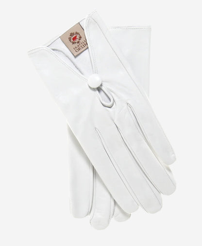 CS4362 (ivory) - Women's Italian Silk Lined Gloves with Center Button — photo 1 of 8