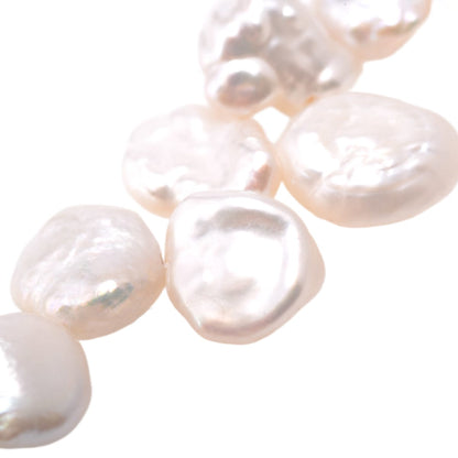 White Freshwater Keshi Pearl Strand 15in - Natural Irregular Baroque Pearls
