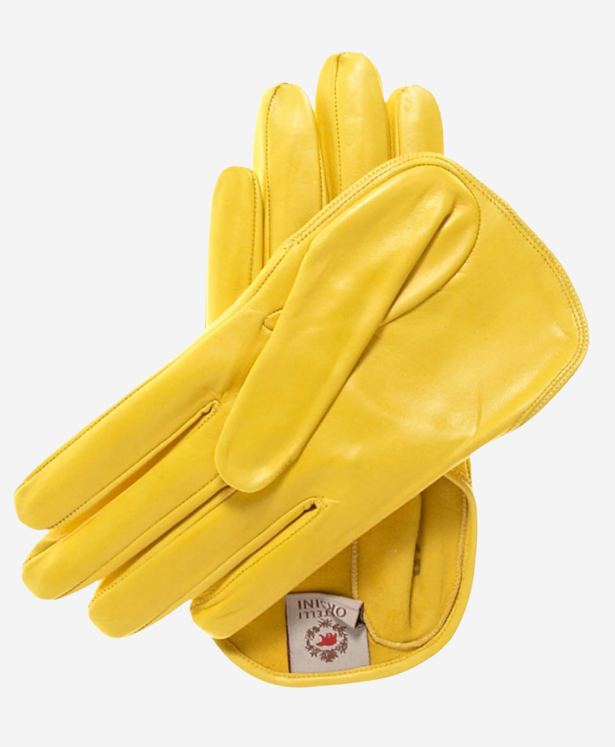 CU4303 (yellow) - Women's Short Italian Leather Gloves — photo 2 of 9
