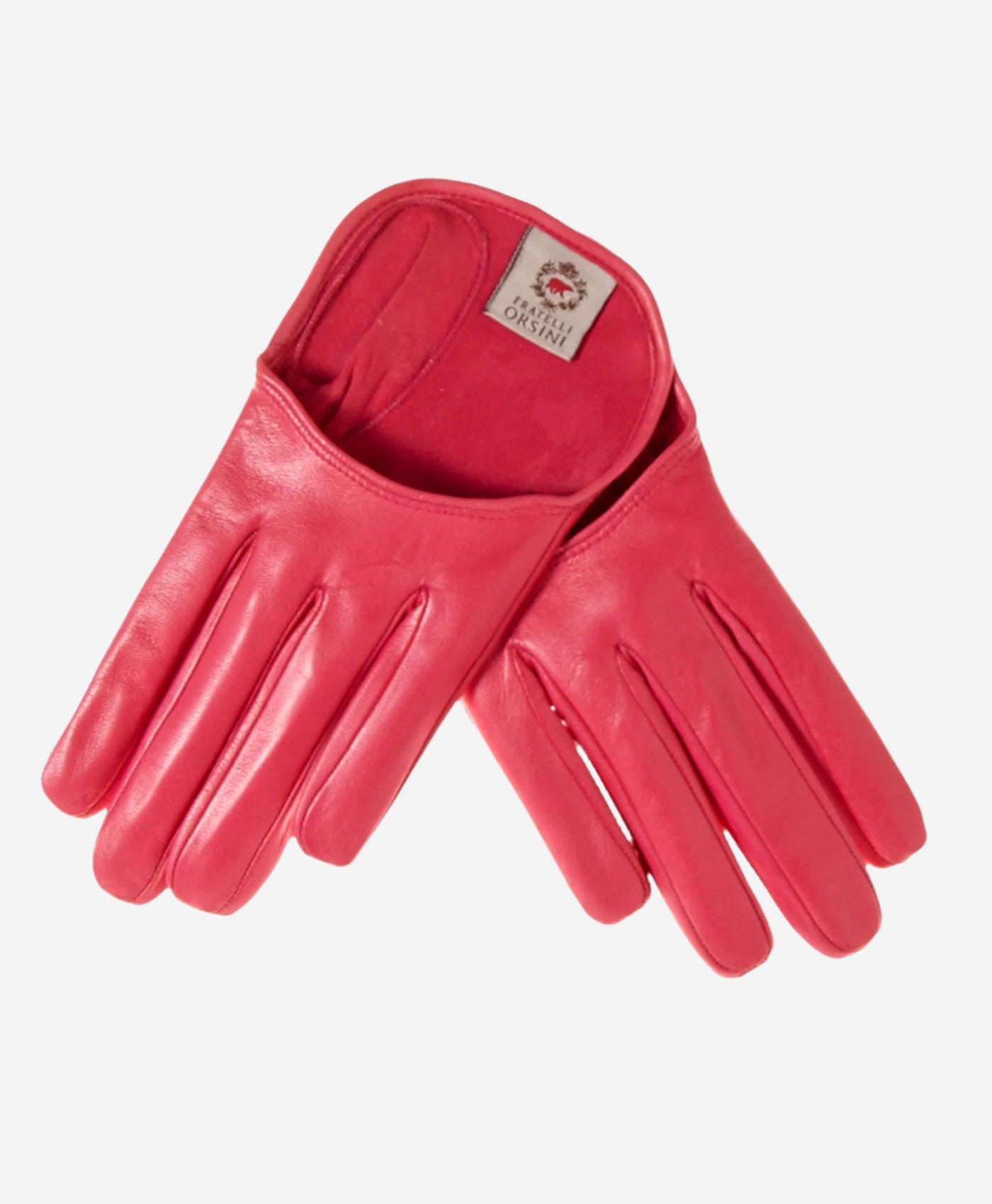 CU4303 (coral) - Women's Short Italian Leather Gloves — photo 1 of 8