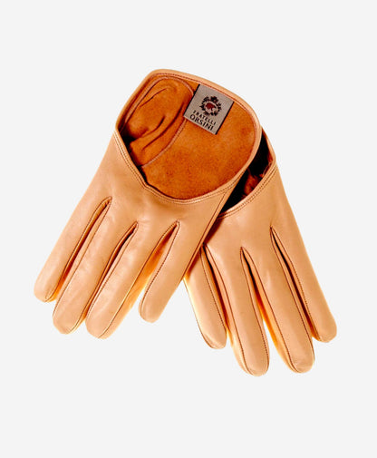CU4303 (peach) - Women's Short Italian Leather Gloves — photo 1 of 9