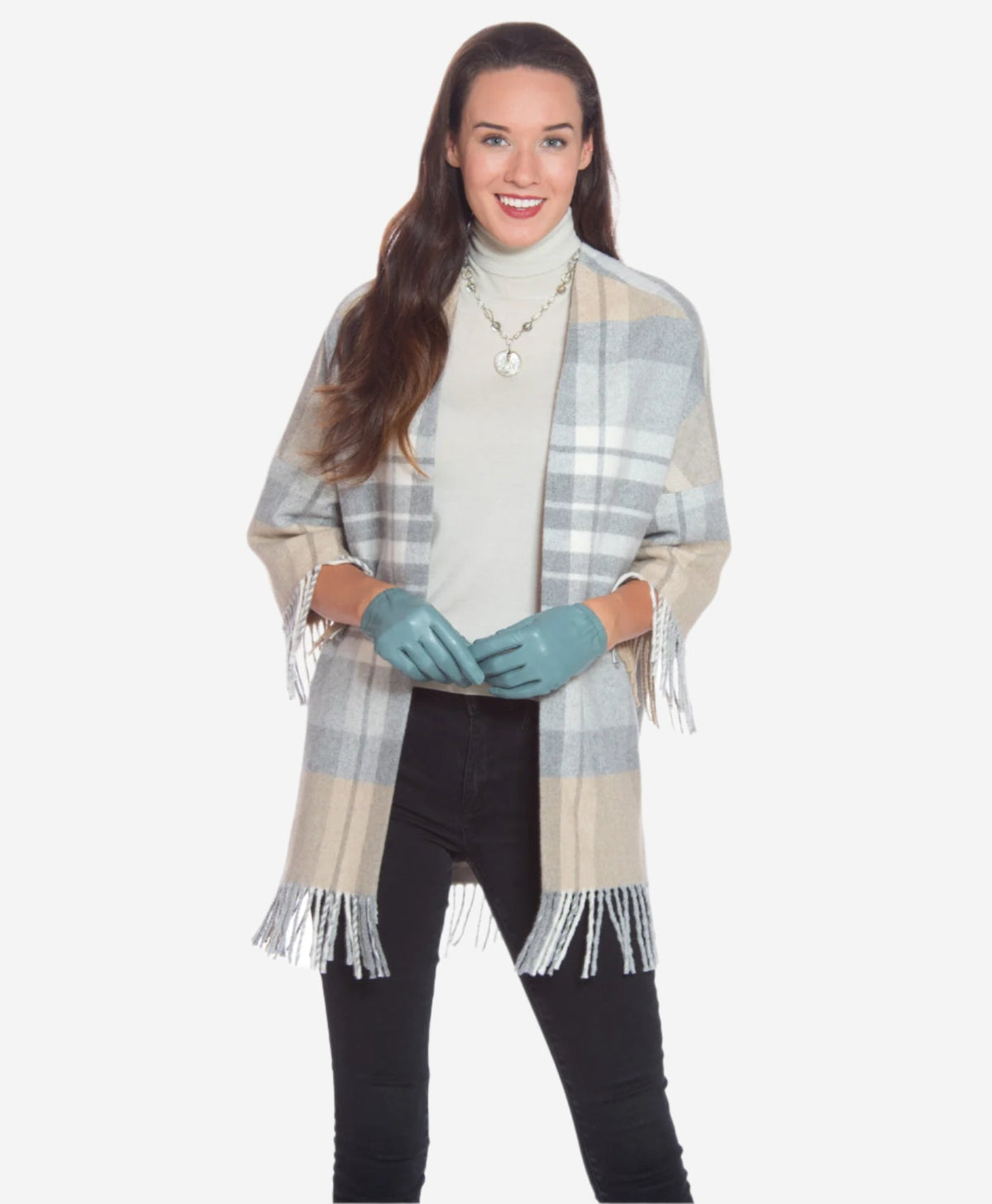 CU4601 (sage) - Women's Unlined Italian Fashion Leather Gloves With Short Wrist — photo 3 of 8