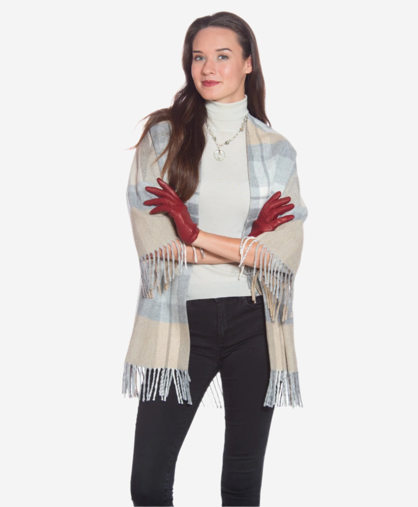 CU4601 (xb) - Women's Unlined Italian Fashion Leather Gloves With Short Wrist — photo 2 of 8