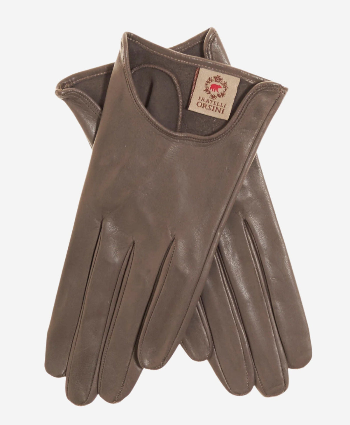 CU4629 (taupe) - Women's Unlined Italian Fashion Leather Gloves With Short Wrist — photo 1 of 10