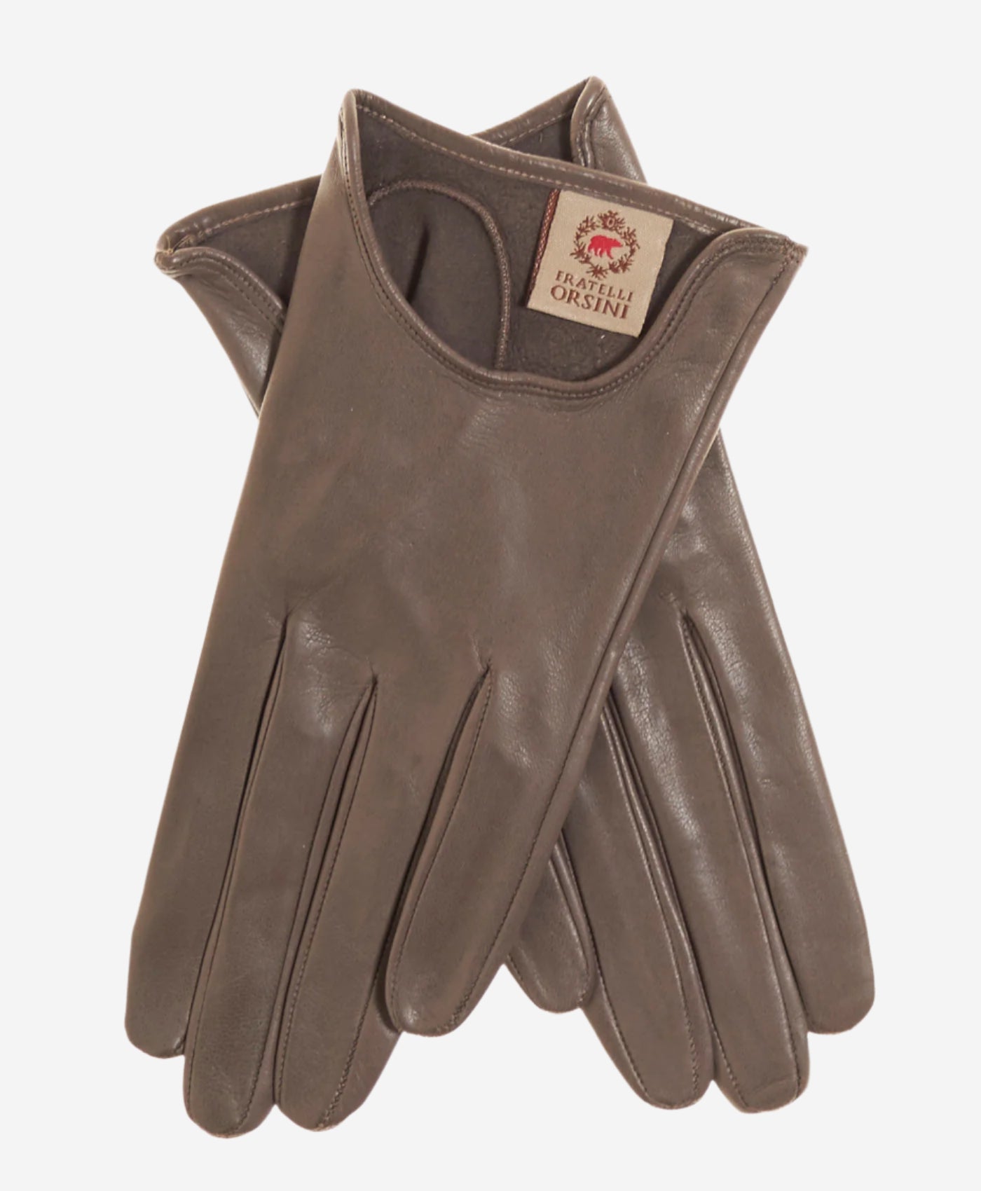 CU4629 (taupe) - Women's Unlined Italian Fashion Leather Gloves With Short Wrist — photo 1 of 10