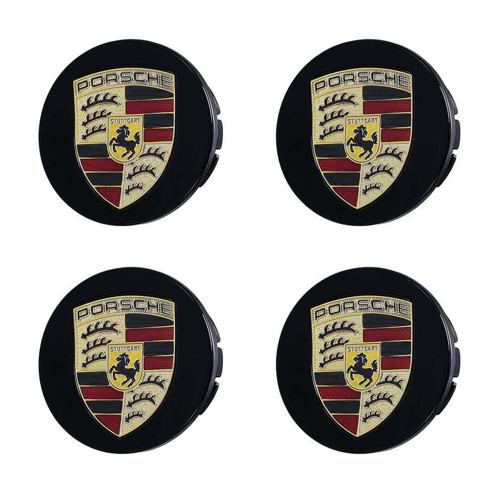 Premium LED Floating Wheel Logo Center Hub Caps Multiple Designs for Porsche