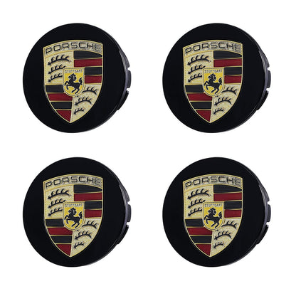 Premium LED Floating Wheel Logo Center Hub Caps Multiple Designs for Porsche