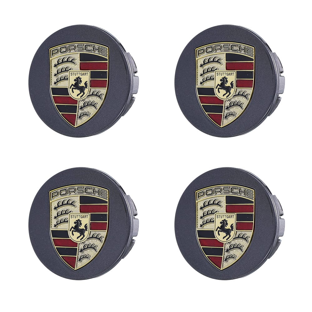 Premium LED Floating Wheel Logo Center Hub Caps Multiple Designs for Porsche