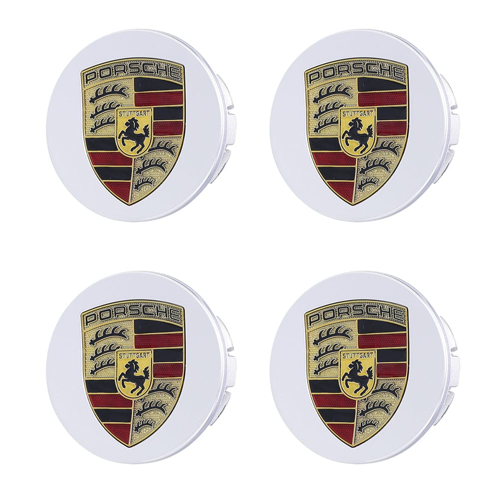 Premium LED Floating Wheel Logo Center Hub Caps Multiple Designs for Porsche
