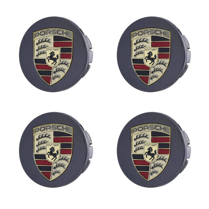 Premium LED Floating Wheel Logo Center Hub Caps Multiple Designs for Porsche