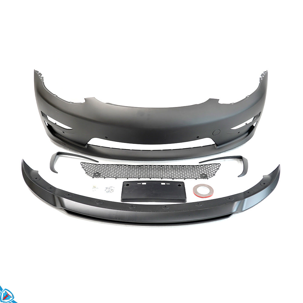 2017-2023 Tesla Model 3 (1st Gen) Sport Style PP/ABS Front Bumper Conversion Kit | CUSTuning — photo 2 of 10
