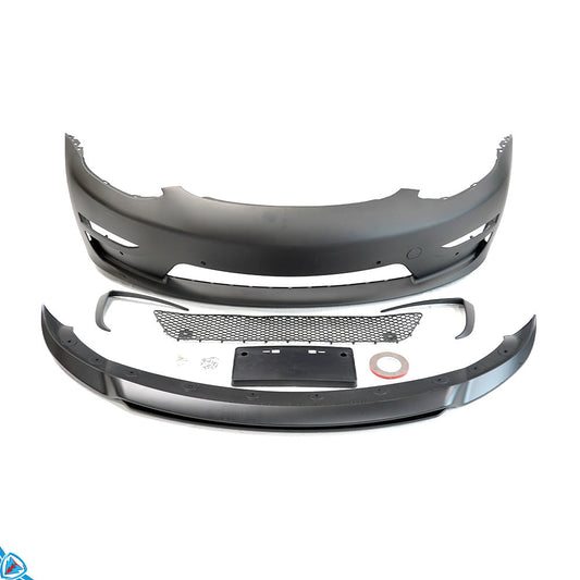 2017-2023 Tesla Model 3 (1st Gen) Sport Style PP/ABS Front Bumper Conversion Kit | CUSTuning — photo 2 of 10