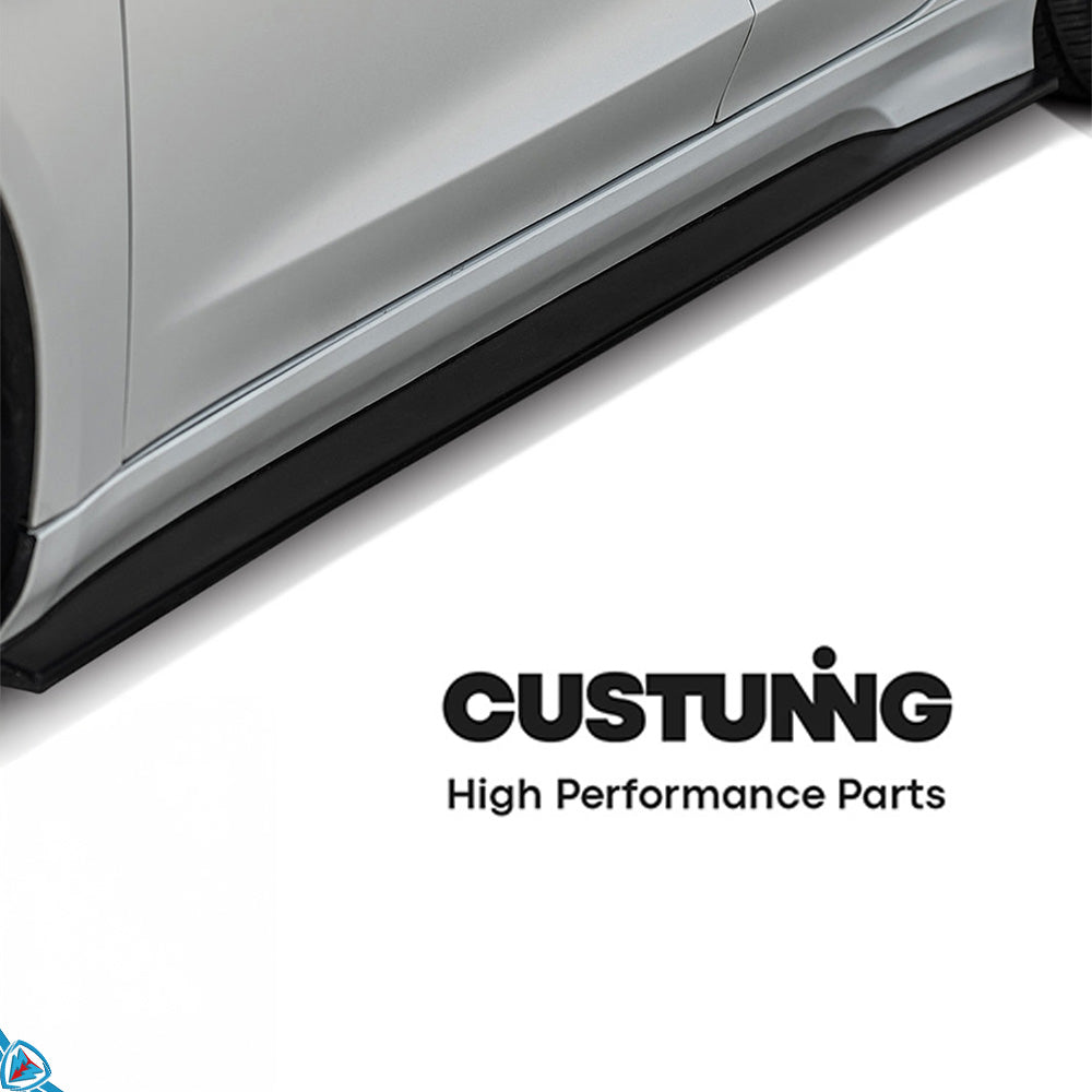 2017-2023 Tesla Model 3 (1st Gen) Aerodynamic Polypropylene (PP) Side Skirts (Pair) | CUSTUNING — photo 2 of 7