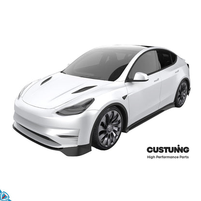 2020-2024 Tesla Model Y (1st-Gen) Aero Style Polypropylene Front Bumper & Lip Kit | CUSTUNING — photo 3 of 9