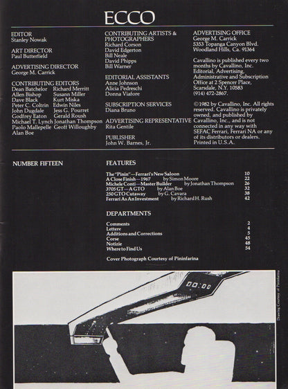 Cavallino N  15 Ferrari Magazine