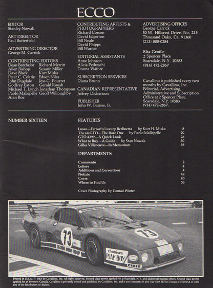 Cavallino N  16 Ferrari Magazine