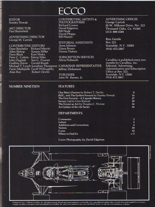 Cavallino N  19 Ferrari Magazine
