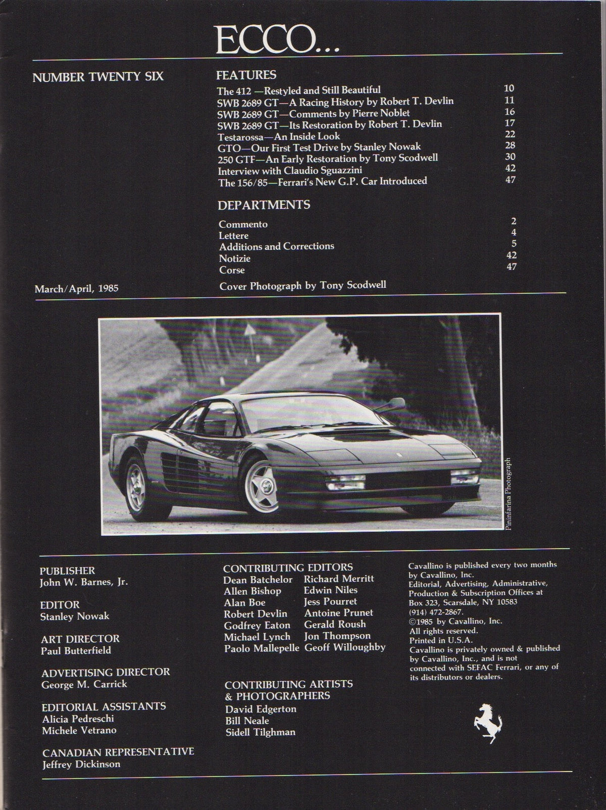 Cavallino N  26 Ferrari Magazine