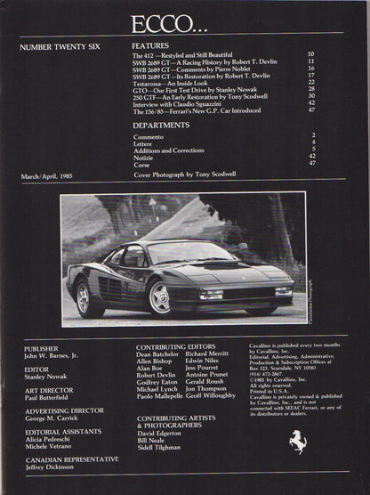 Cavallino N  26 Ferrari Magazine
